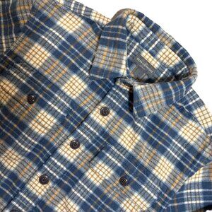 L.L.BEAN Men's Plaid Flannel Shirt. Plus Size XXXL